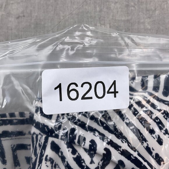 Lauren Ralph Lauren Dress Women 10 Black White Chevron Sheath Colorblock Stretch - Picture 11 of 11